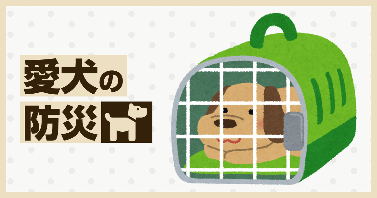 愛犬の防災
